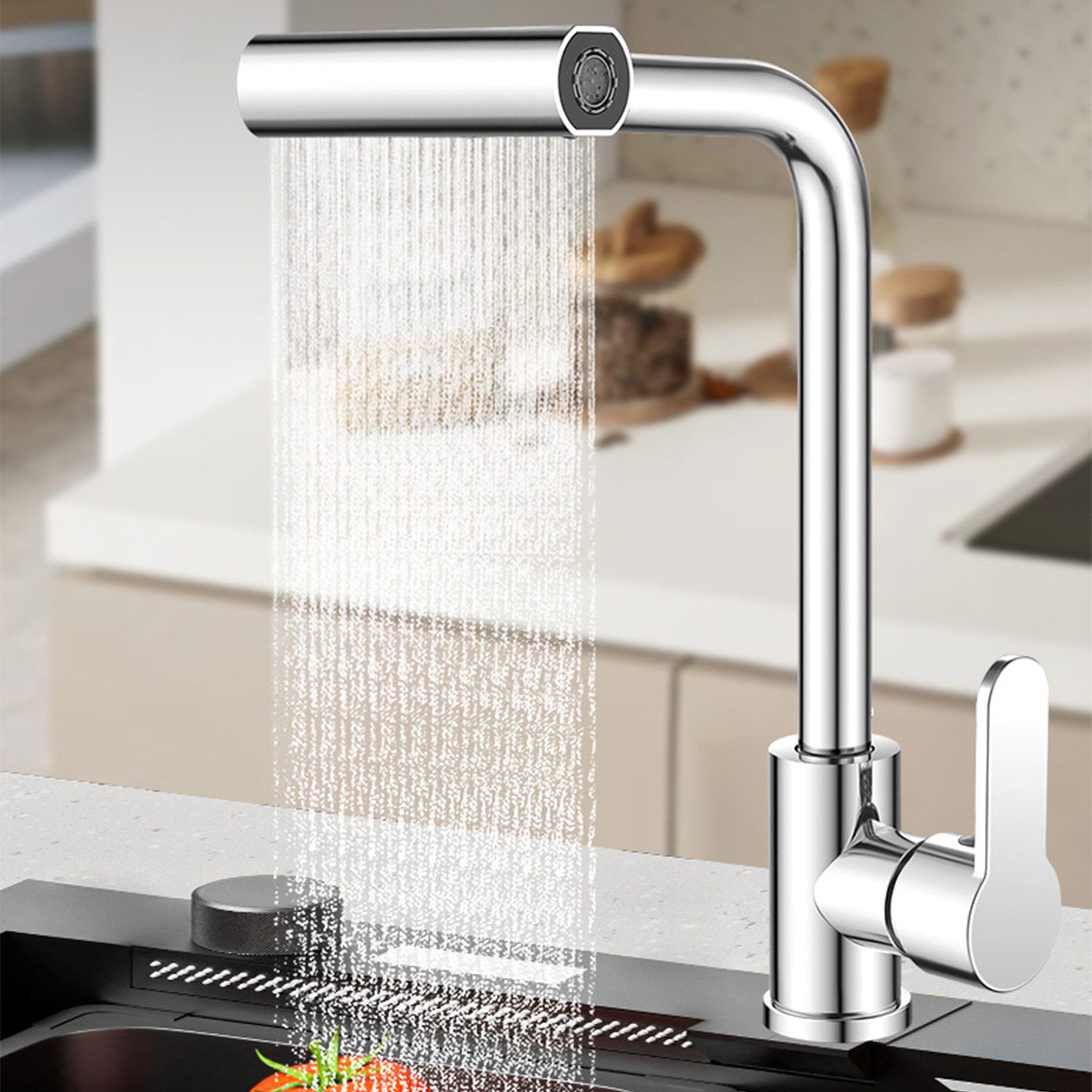 YINDN Küchenarmatur Wasserhahn, Hochdruck Spültischarmatur, Waschtischarmat günstig online kaufen