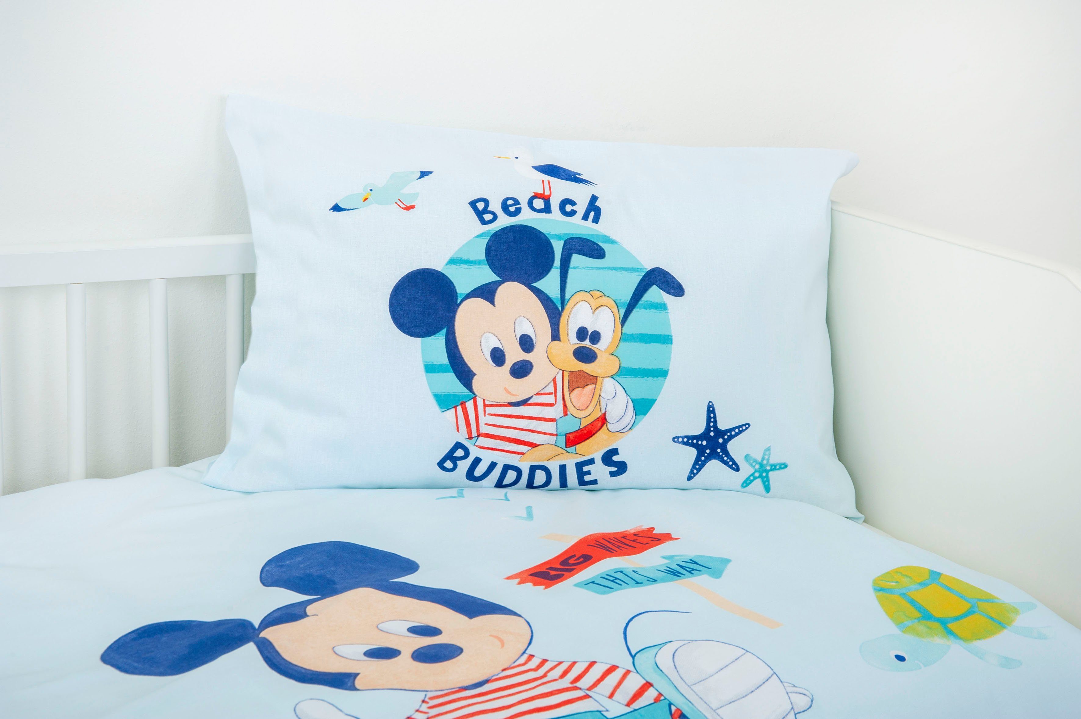 Disney Babybettwäsche Disney´s Mickey Mouse, Flanell, mit liebevollem Motiv