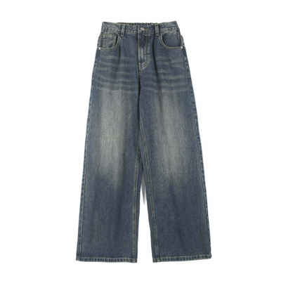 KIKI Ankle-Jeans 2024 Frühjahr neue Taille amerikanische Retro-Jeans