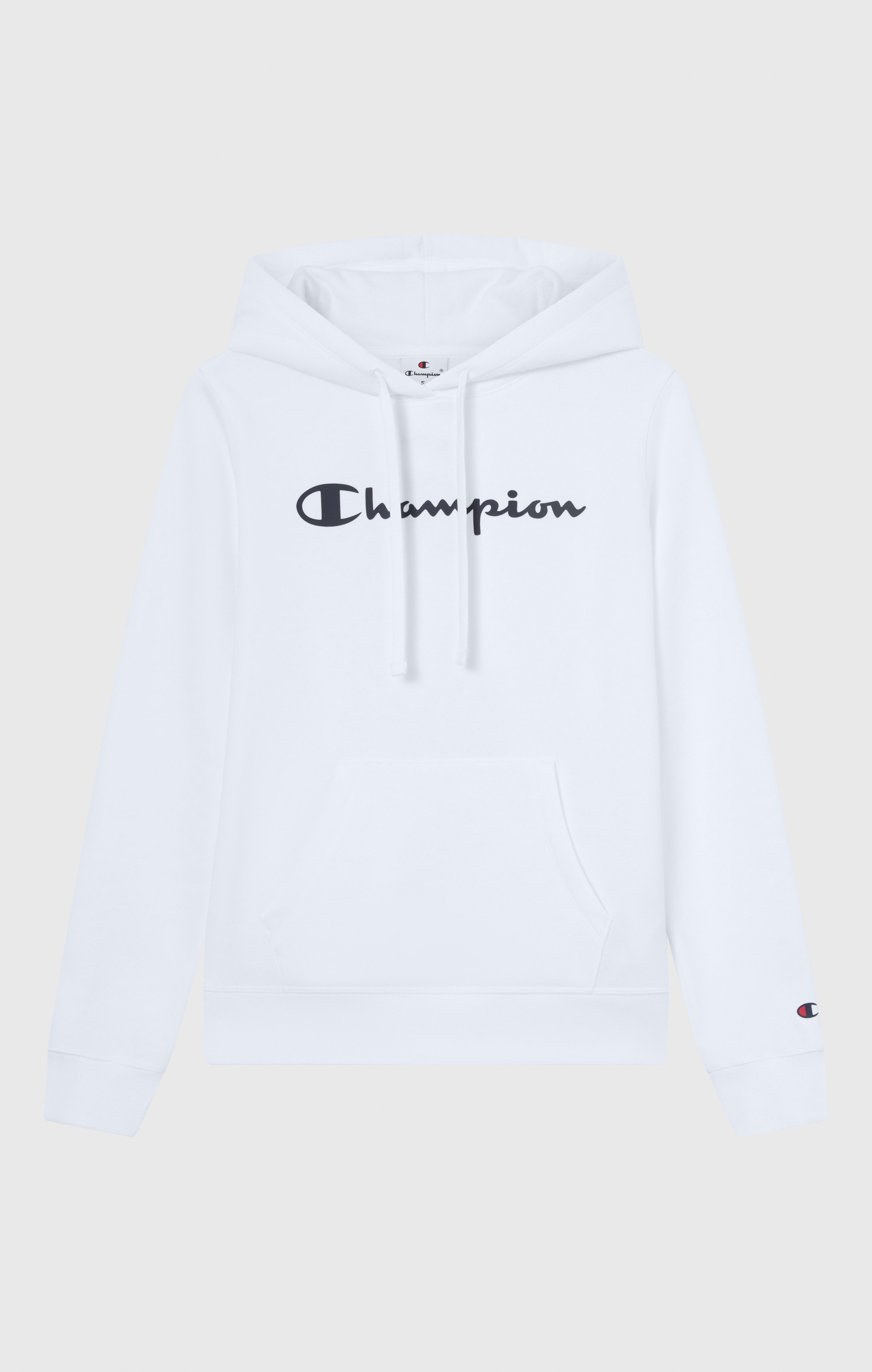 Champion Kapuzensweatshirt mit Rundhalsausschnitt, Langarm, aus Baumwolle und Polyester