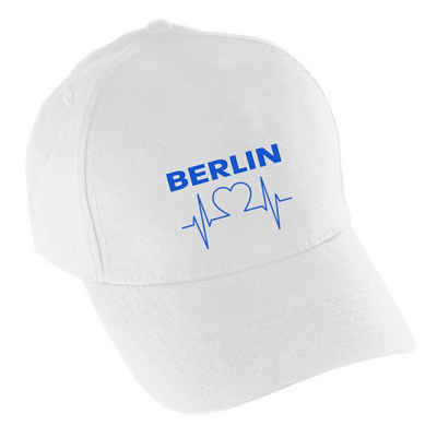 multifanshop Baseball Cap Berlin blau - Herzschlag - Mütze
