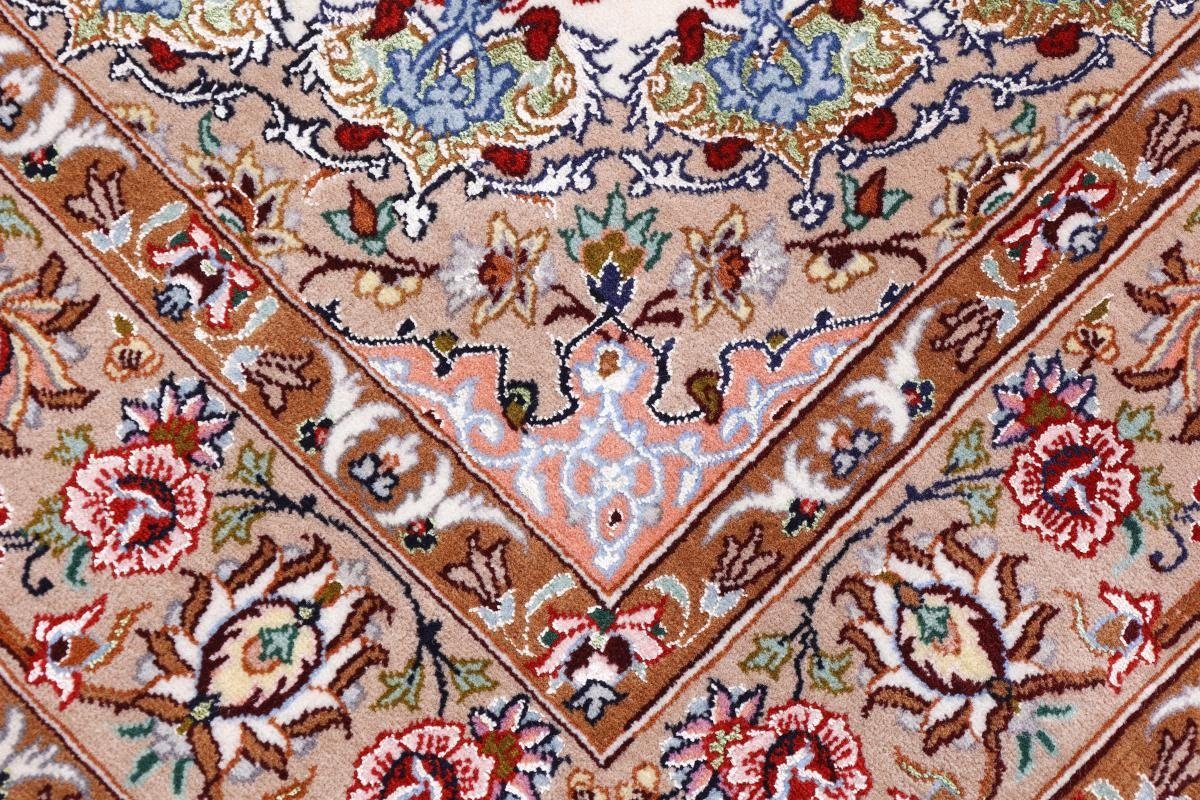 Seidenkette 111x168 rechteckig, Orientteppich, Trading, mm Nain Höhe: Handgeknüpfter Isfahan Orientteppich 6