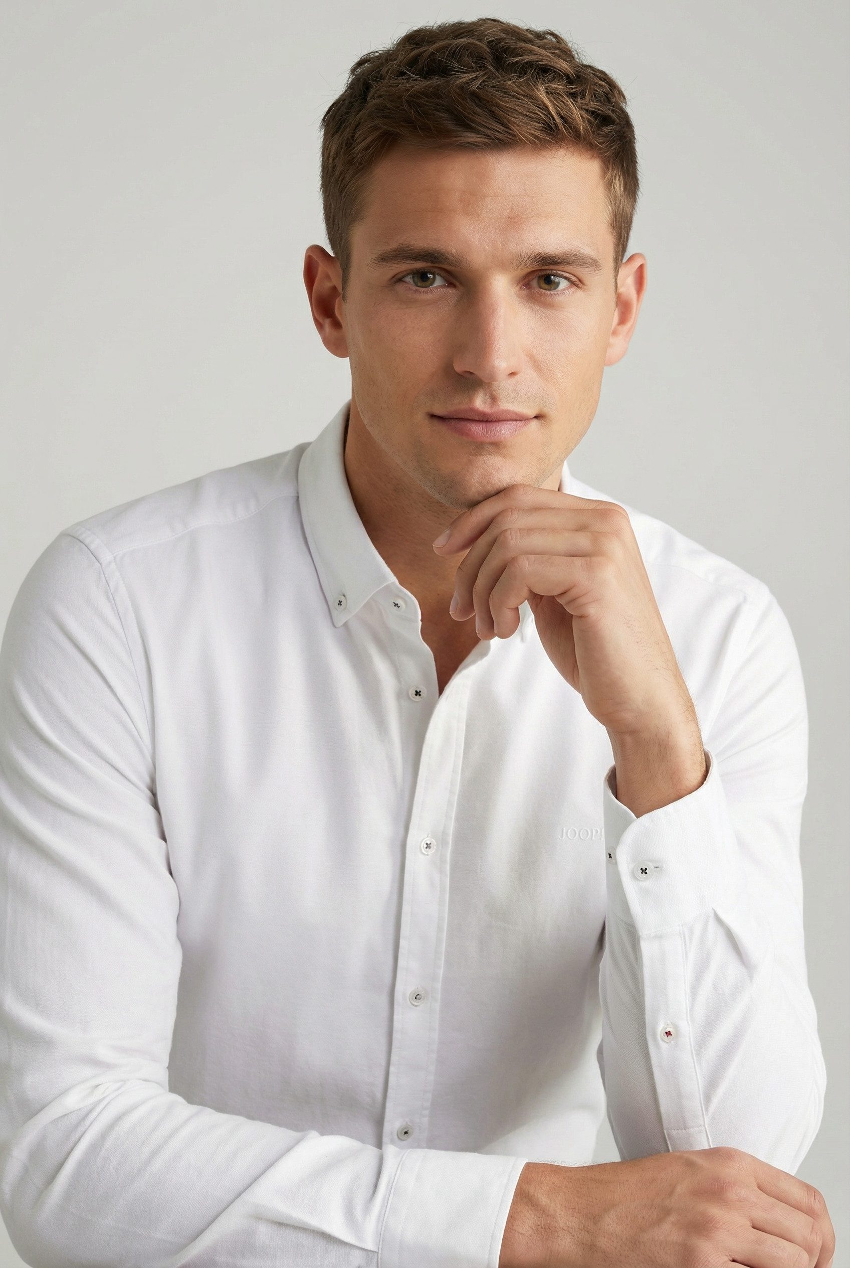 Joop Jeans Langarmhemd Haven3-W mit Button-down-Kragen