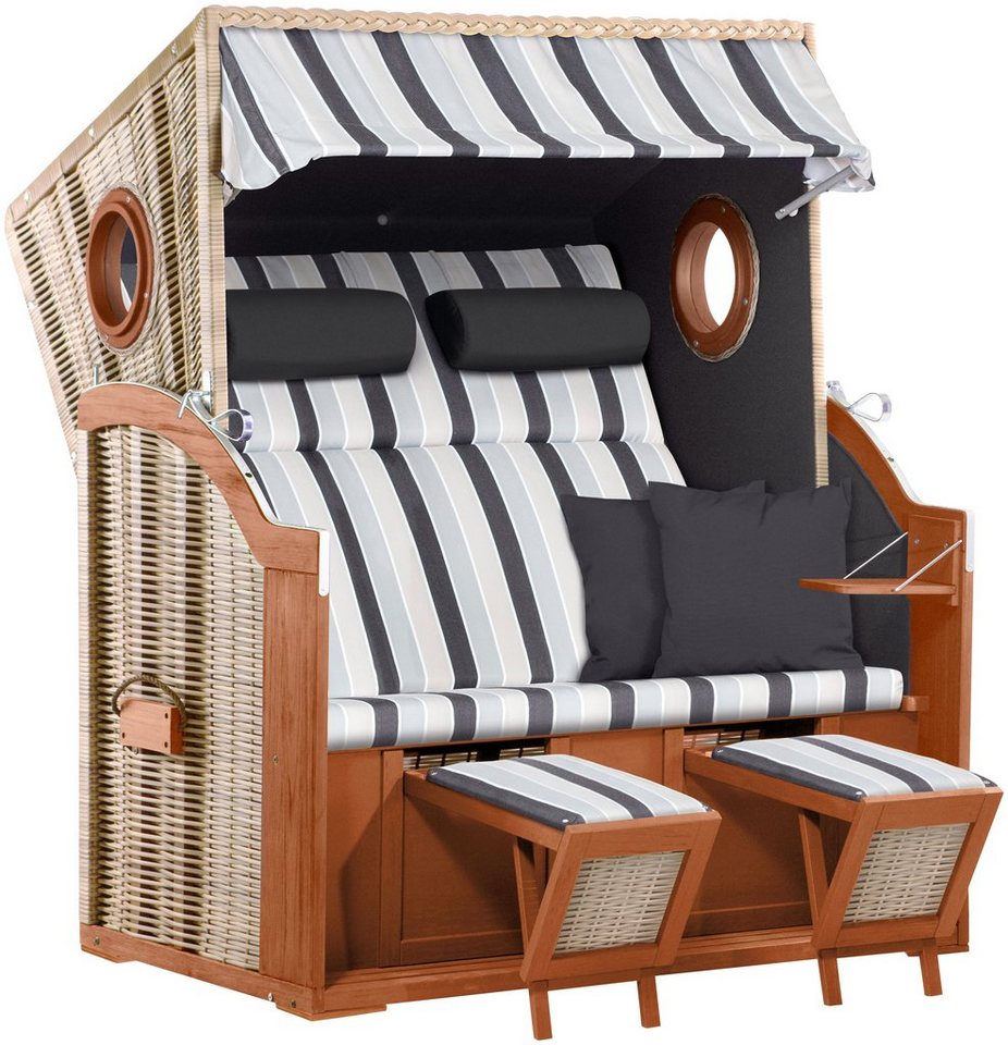 Strandkorb »Twin Rügen XL«, BxTxH: 140x80x160 cm | OTTO