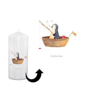 Mr. & Mrs. Panda Formkerze 19 x 8 cm Pinguin Angelboot - Weiß - Geschenk, Kommunionskerze, Kommu (1-tlg), Vielfältige Designs
