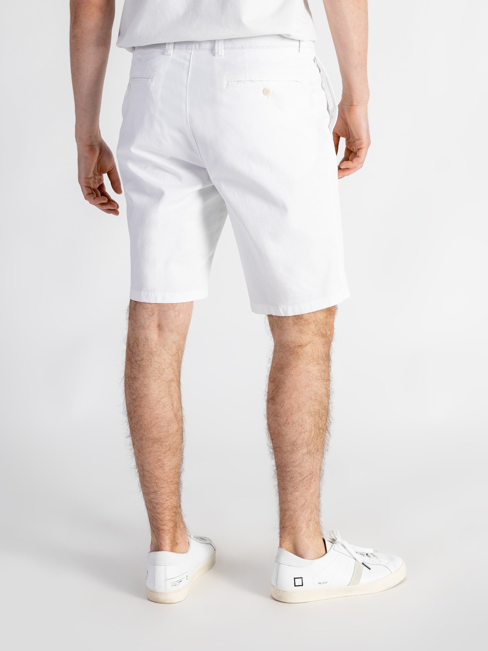 mit TwoMates elastischem Shorts Bund, Weiß GOTS-zertifiziert Farbauswahl, Shorts