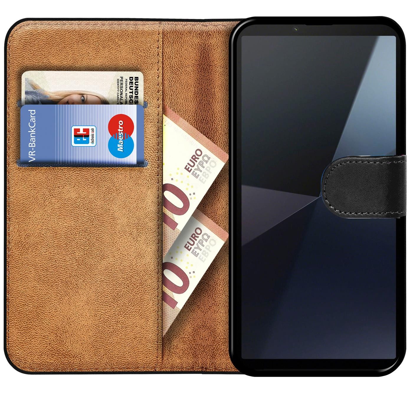 CoolGadget Handyhülle Book Case Handy Tasche für Sony Xperia 10 VI 6,1 Zoll, Hülle Klapphülle Flip Cover für Sony 10 VI 2024 Schutzhülle stoßfest