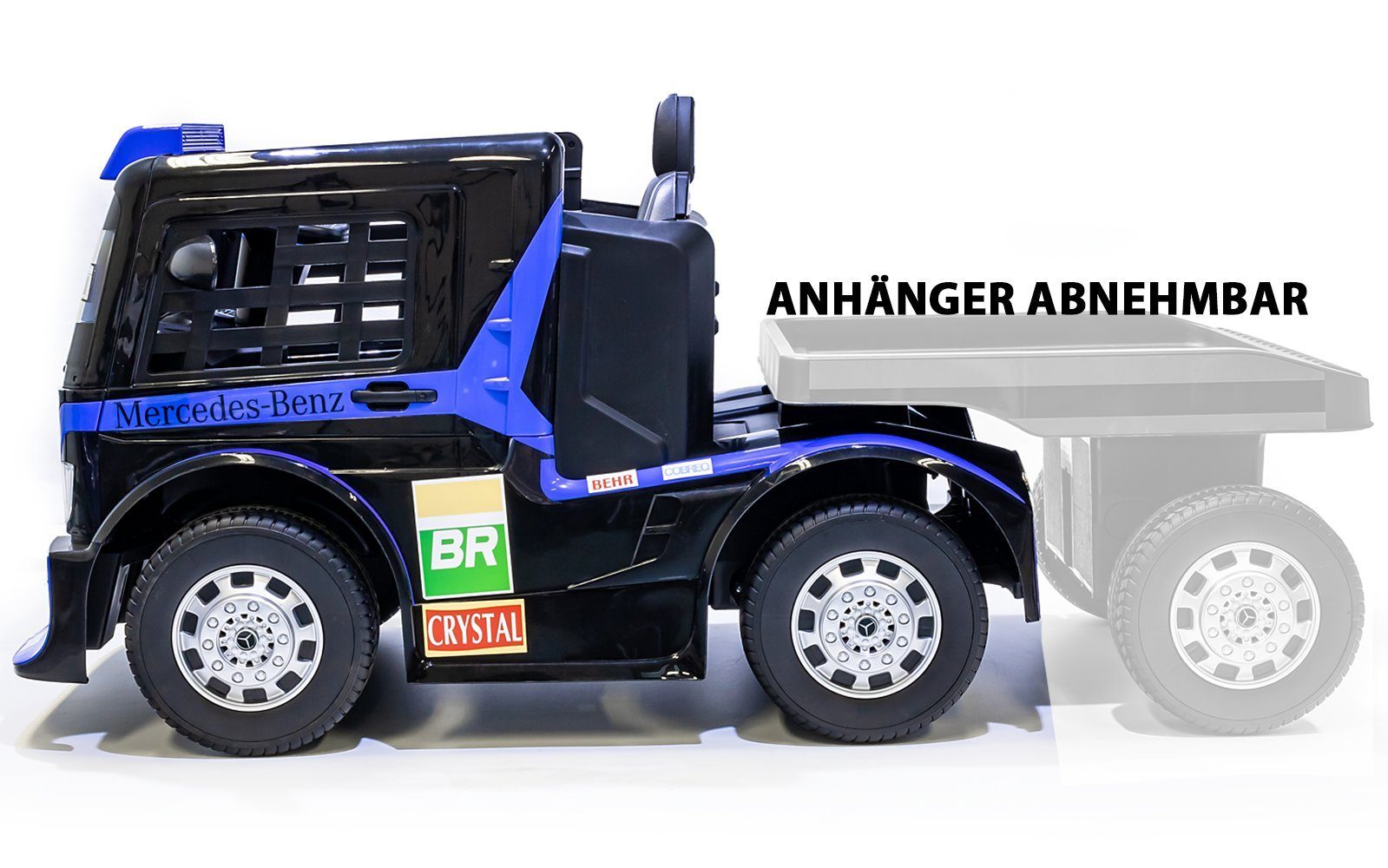 LKW mit 12V Anhänger Smarty Elektro-Kinderauto Axor Kidcars Mercedes