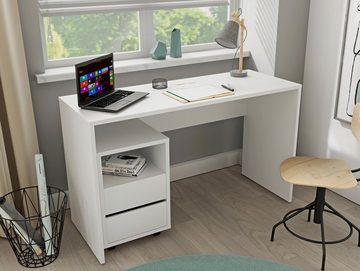 Helvetia Büro-Set Agapi, (Set, 2-St), bestehend aus Schreibtisch und Rollcontainer im modernen Design