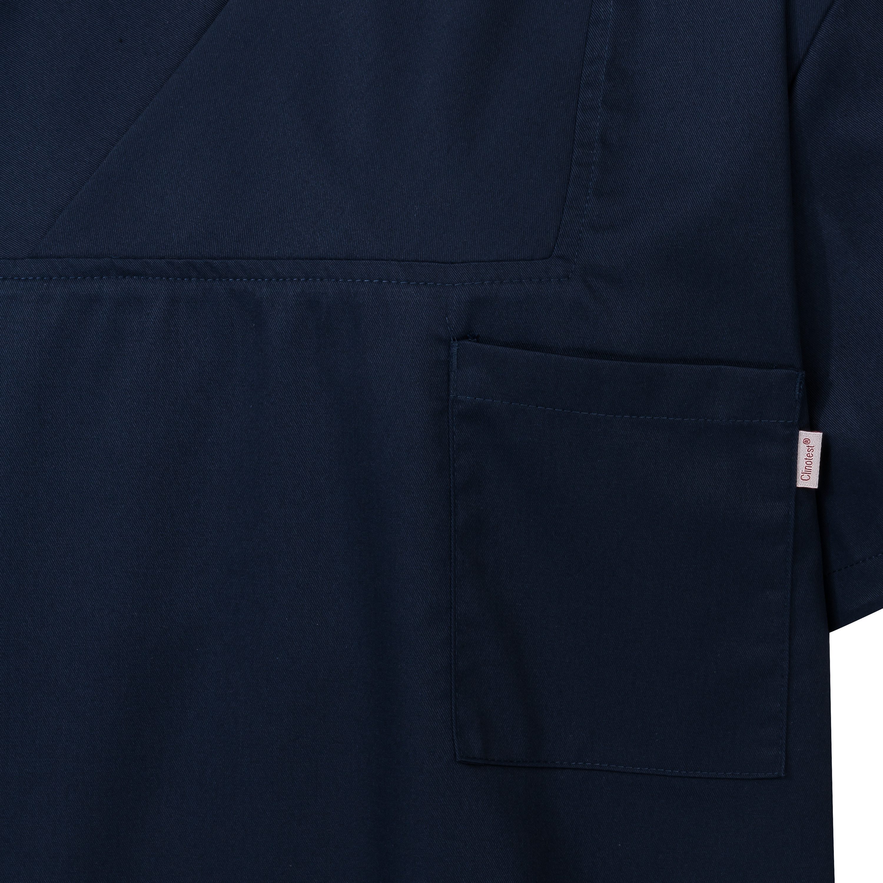 Clinotest Funktionsbluse Kasack Damen & Herren - 95 Grad waschbare, kochfest ohne einzulaufen (1-tlg) Schlupfkasack aus Baumwolle & Polyester - Berufsbekleidung – Bild 2 von 2