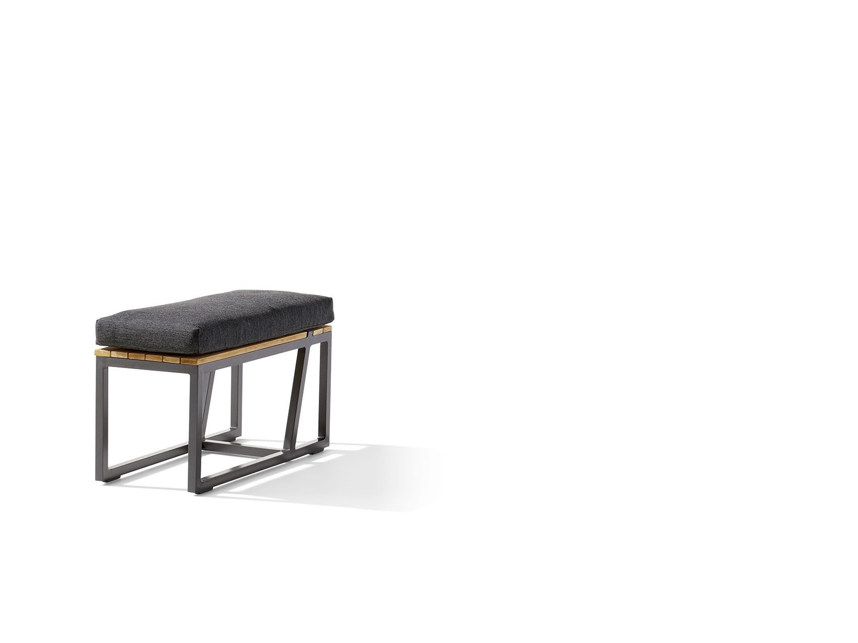 sieger Gartenbank Havanna, in Grau, Olefin,Polypropylen - 69x43x32cm (BxHxT)
