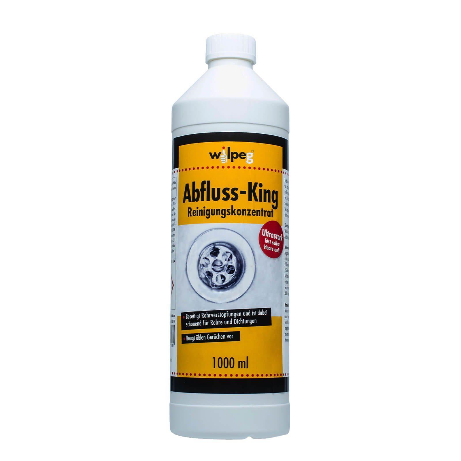 wilpeg® 1 Abfluss-King Liter Rohrreiniger Konzentrat Abflussreiniger