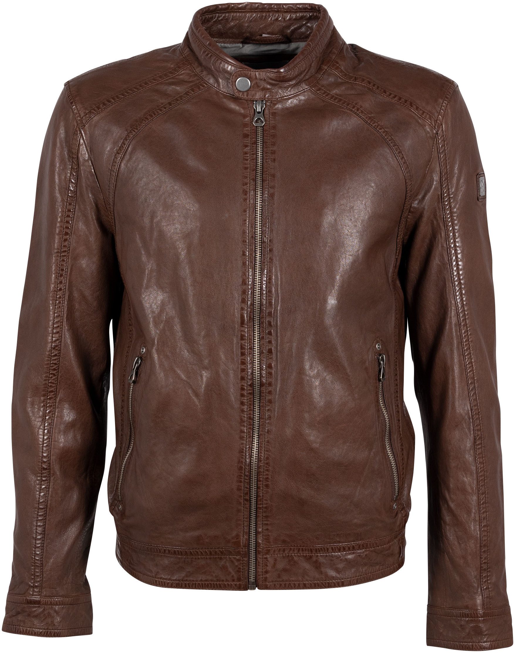 Mauritius Lederjacke GMBreston mit Reißverschluss, Stehkragen, günstig online kaufen