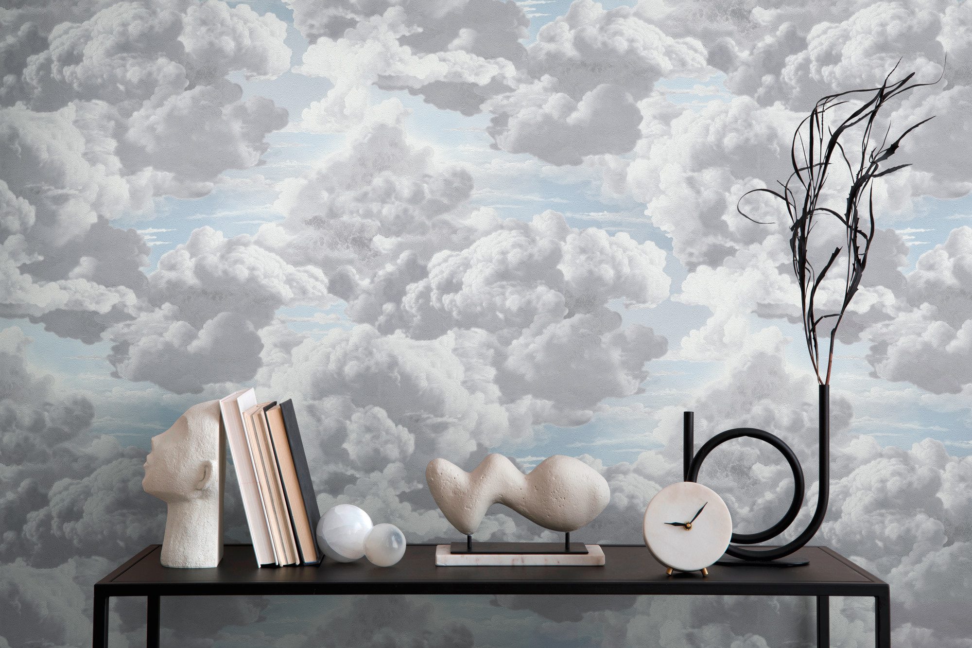 living walls Vliestapete Michalsky 6 Himmel-Tapete Mustertapete mit Wolken Wolken, strukturiert, matt, (1 St), Vliestapete Himmeltapete für Schlafzimmer Küche Wohnzimmer Wolken Flur