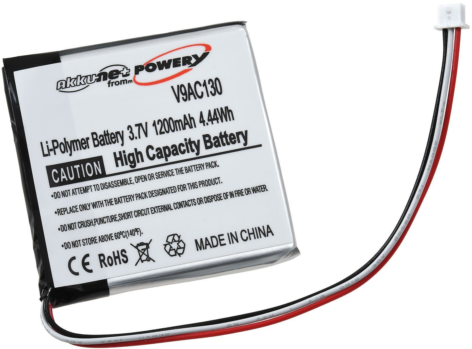 Powery Akku für Angelcare AC1300-D Akku 1200 mAh (3.7 V)