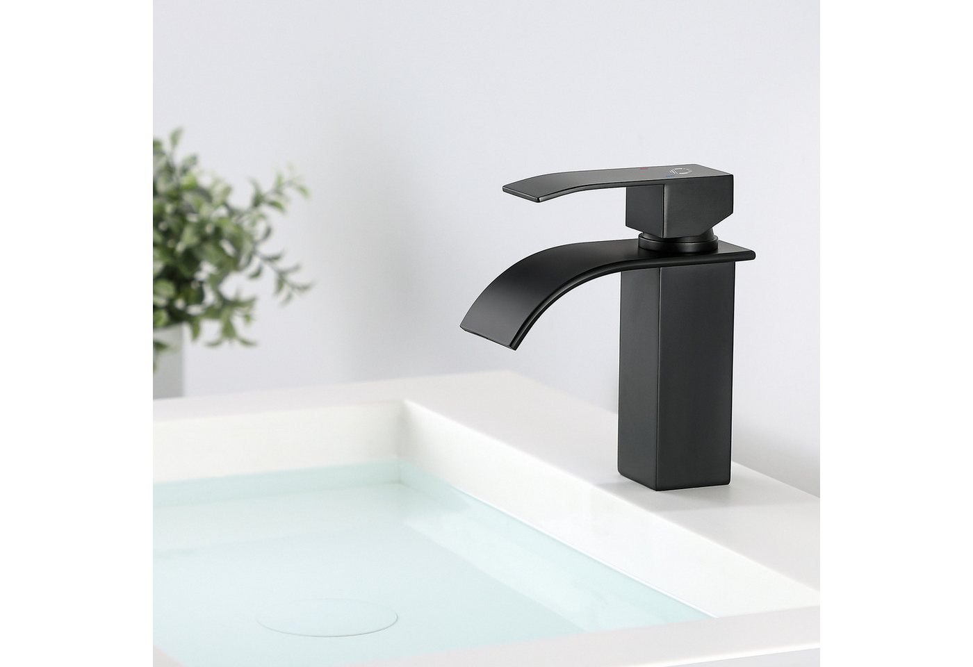 Thumbnail - CECIPA MAX Waschtischarmatur Wasserfall-Waschtischarmaturn Wasserhahn Bad 304 Edelstahl (Badarmatur Armatur, 1-St., Wass...
