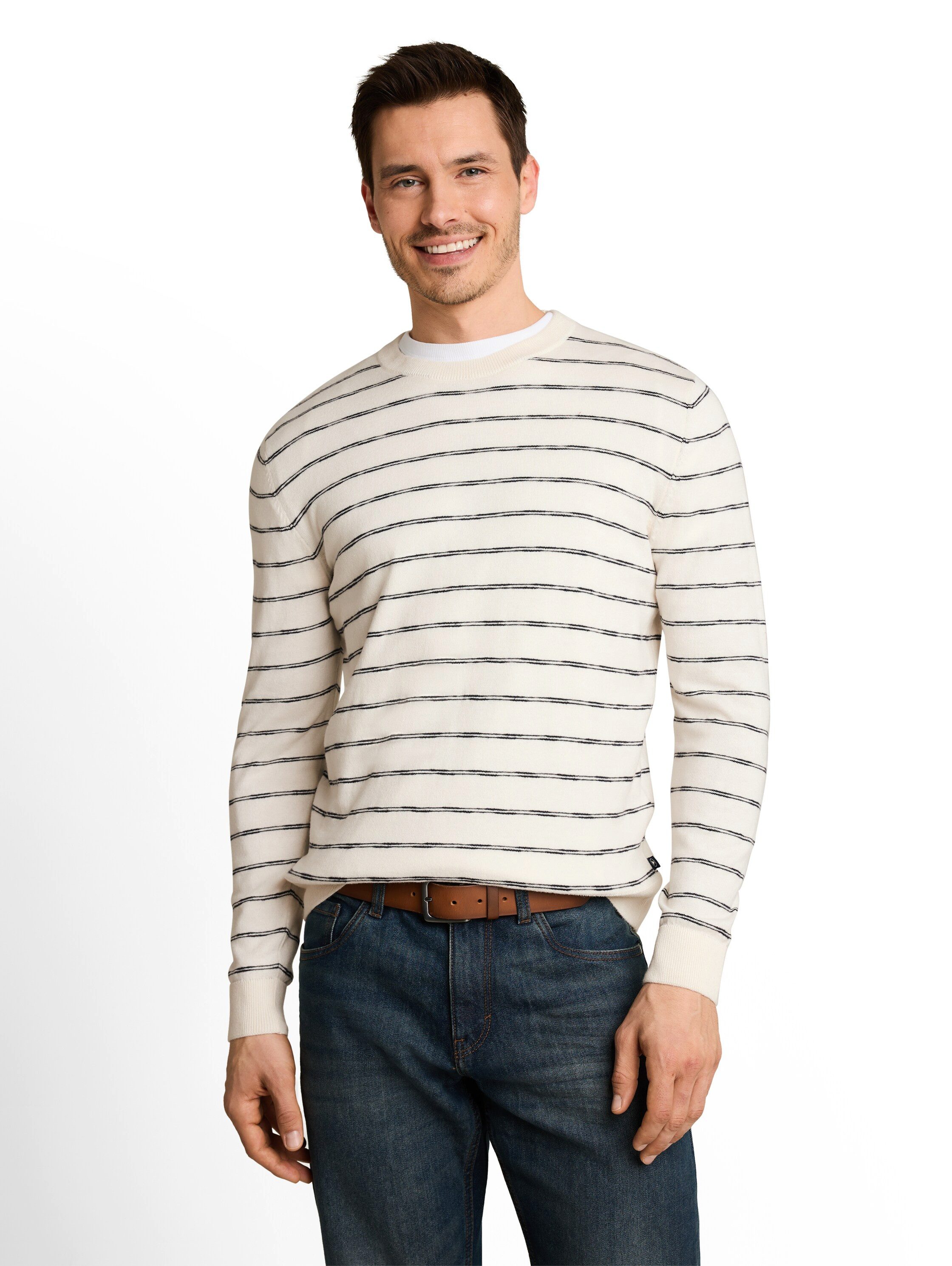 TOM TAILOR Strickpullover mit Streifen