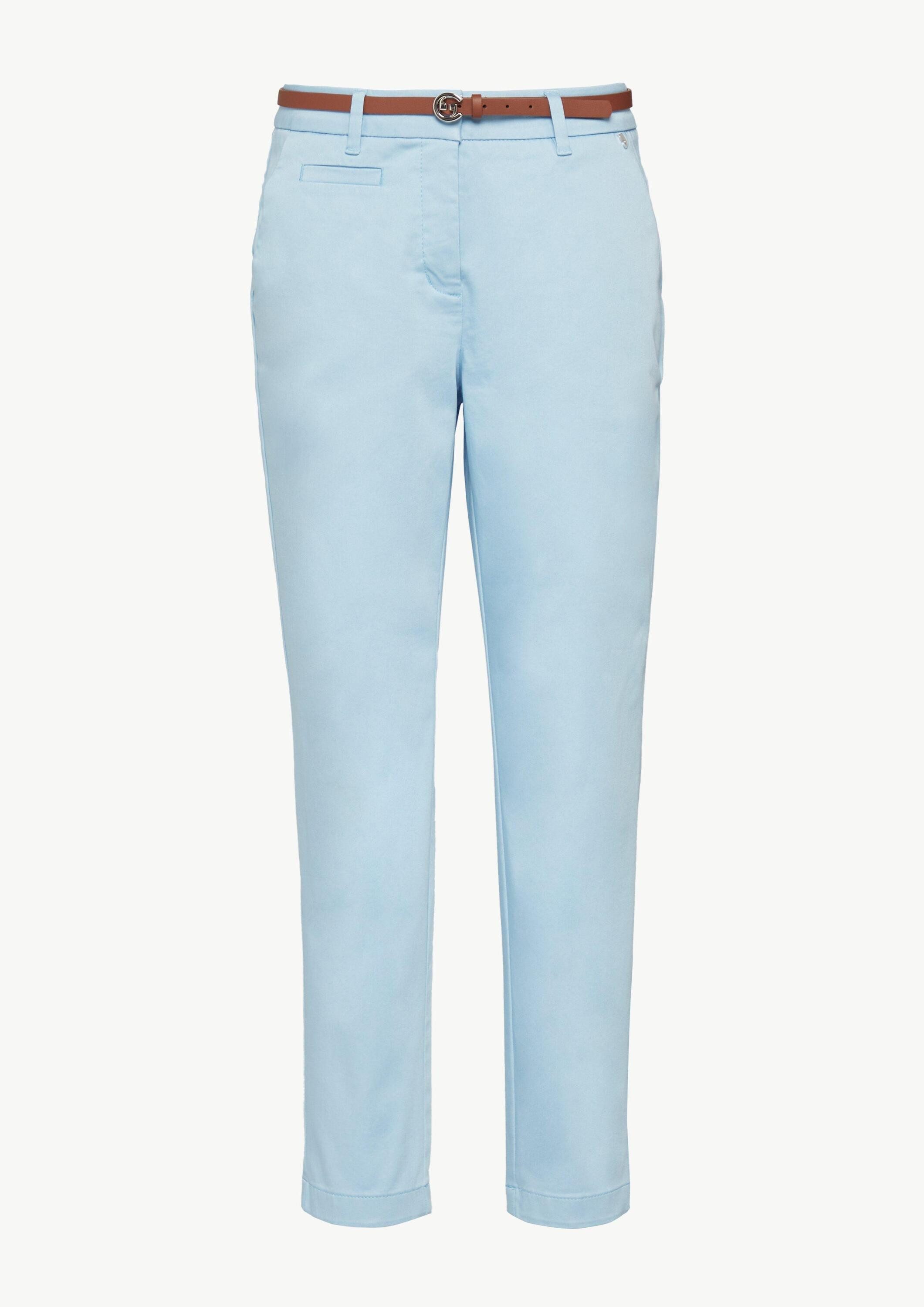 comma Chinos Hose Chinohose mit Gürtel