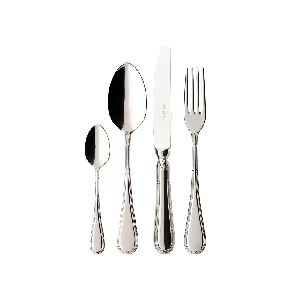 Villeroy & Boch Signature Besteck-Set Kreuzband Septfontaines Tafelbesteck 30tlg. (30-tlg), 6 Personen, Edelstahl, Edelstahl, 30 Stck, spülmaschinenfest