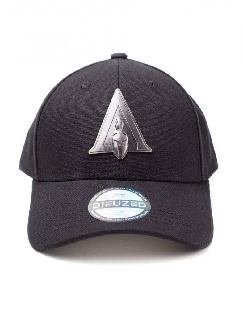 Sport Caps DIFUZED Snapback Cap Assassin's Creed Odyssey - Metal Badge Odyssey Logo Curved Bill - Snapback Cap