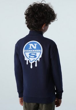 North Sails Sweatjacke Sweatshirtjacke Sweatshirt mit Stehkragen