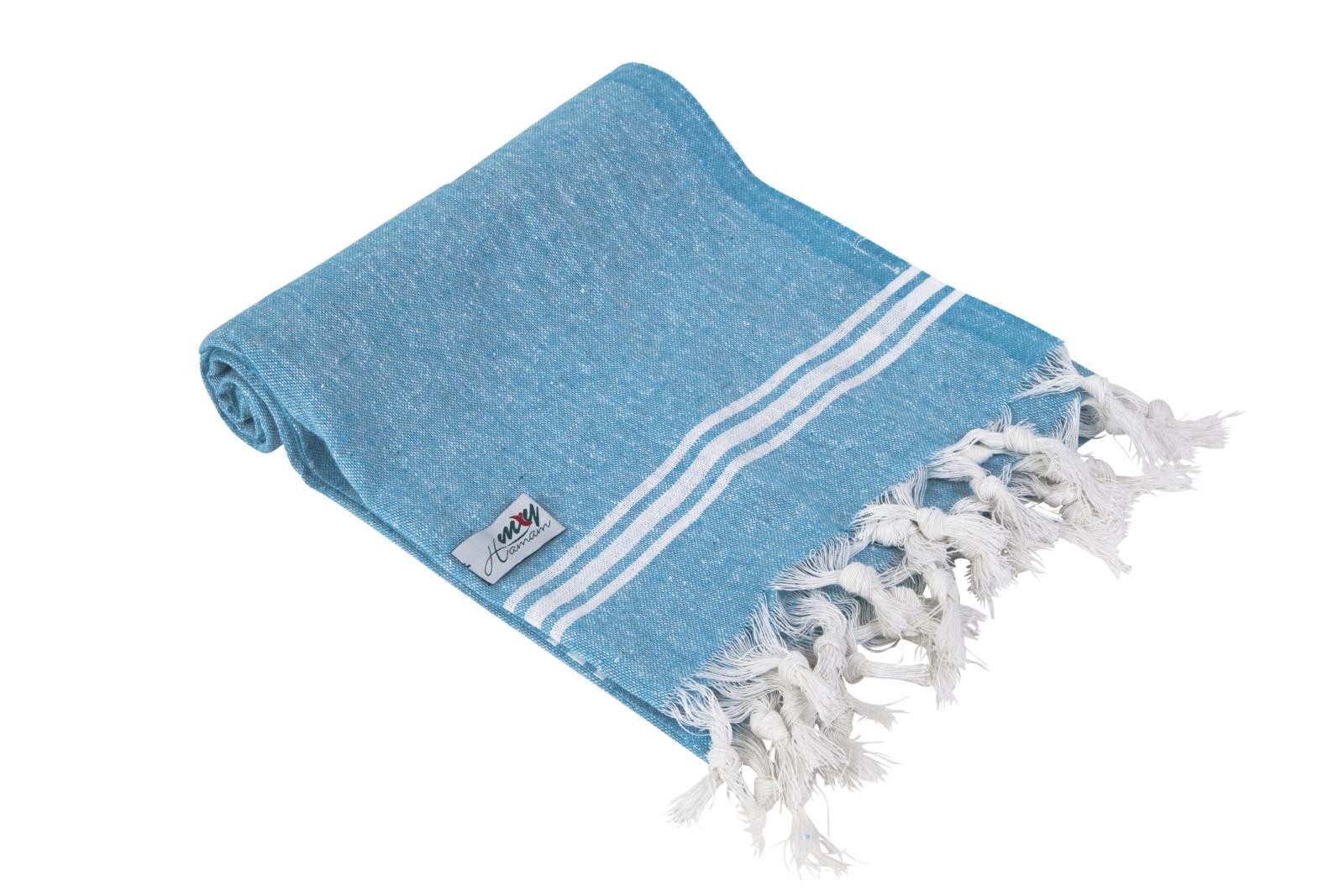 my Hamam Hamamtücher Pestemal Hamamtuch Saunatuch, "Bahar" viele Farben, Baumwolle, Polyester (1-St), saugstark, pflegeleicht, kompakt