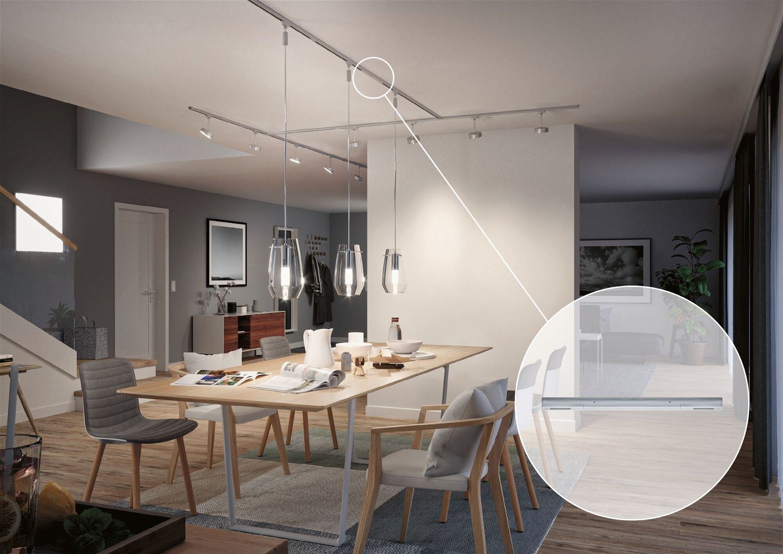 Paulmann Schienensystem-Einspeiser URail Einspeisung Mitte 304x18mm max. 1. günstig online kaufen