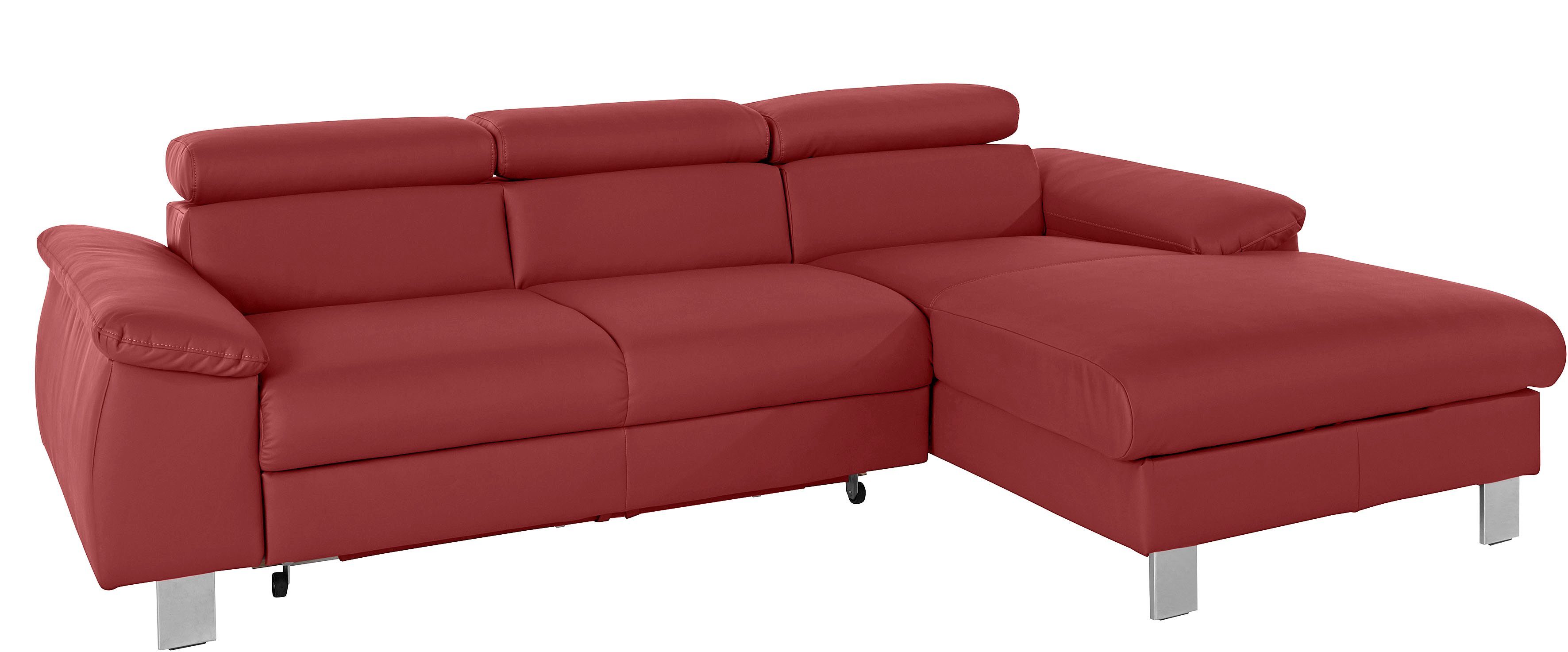 COTTA Ecksofa Komaris L-Form mit Kopfteilverstellung, günstig online kaufen