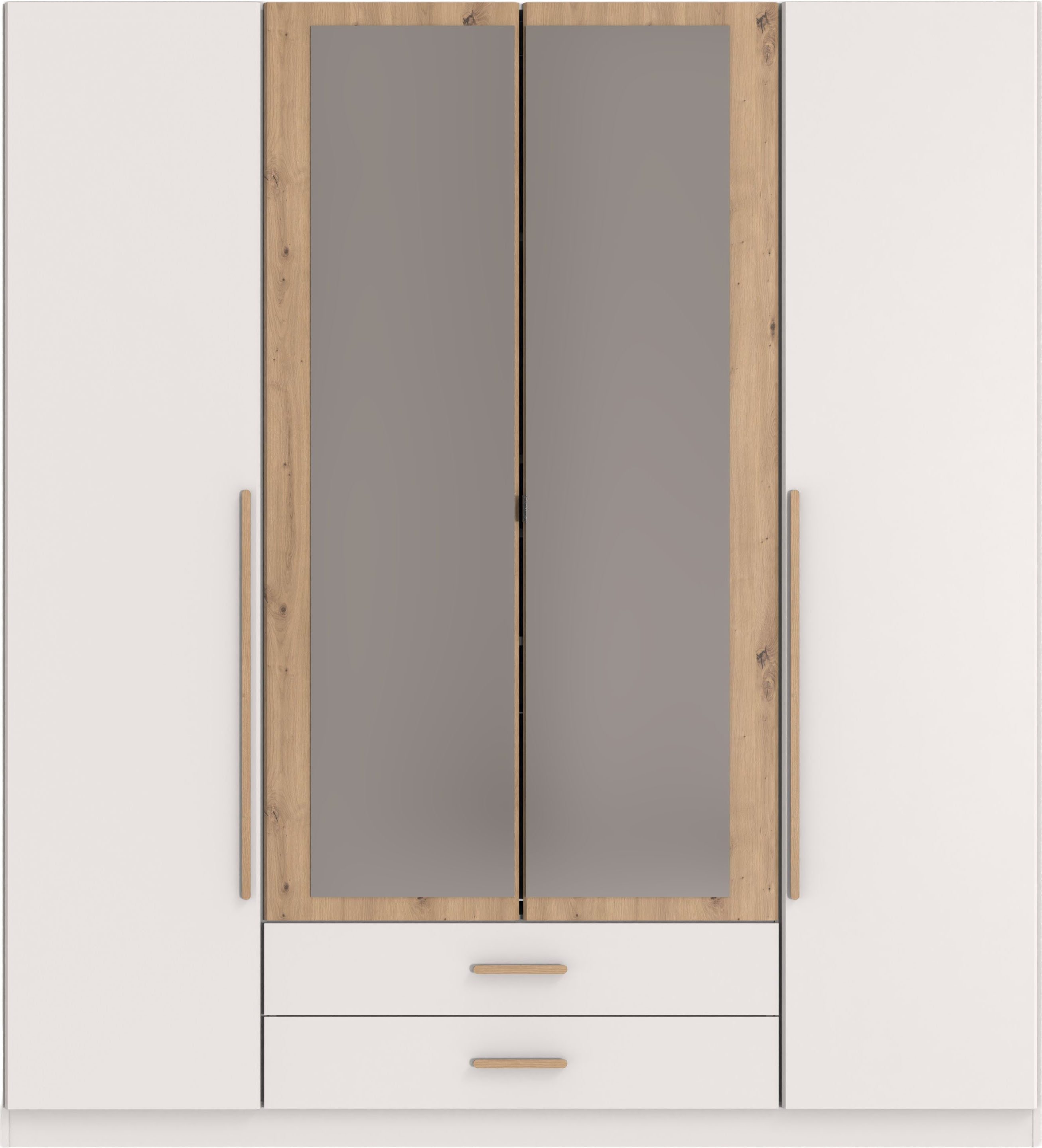 Wimex Kleiderschrank Marburg erhältlich in den Breiten 135cm & 180cm inkl. Spiegel und zwei Schubladen