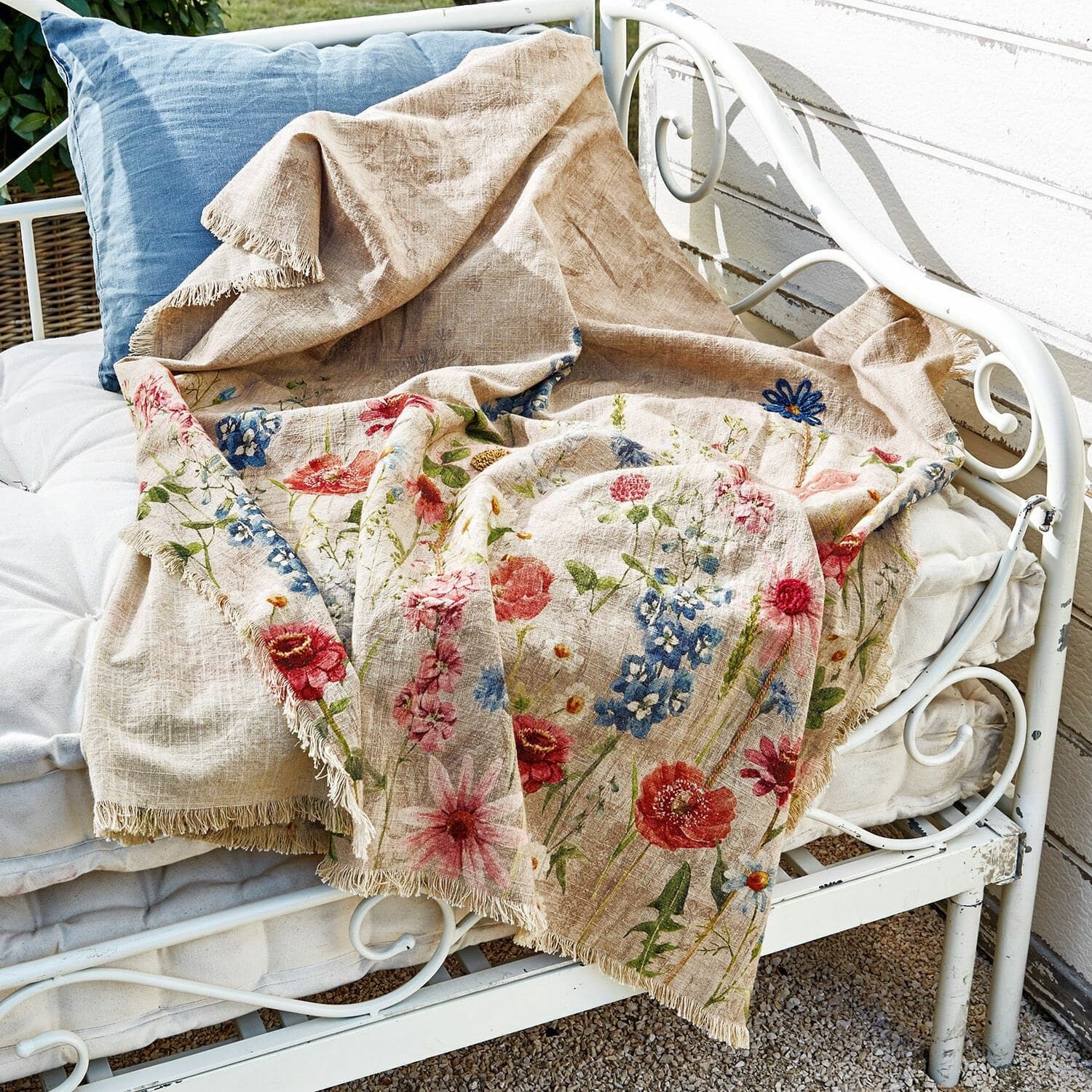 Mirabeau Tagesdecke Plaid Eleonoire bunt, Bettüberwurf