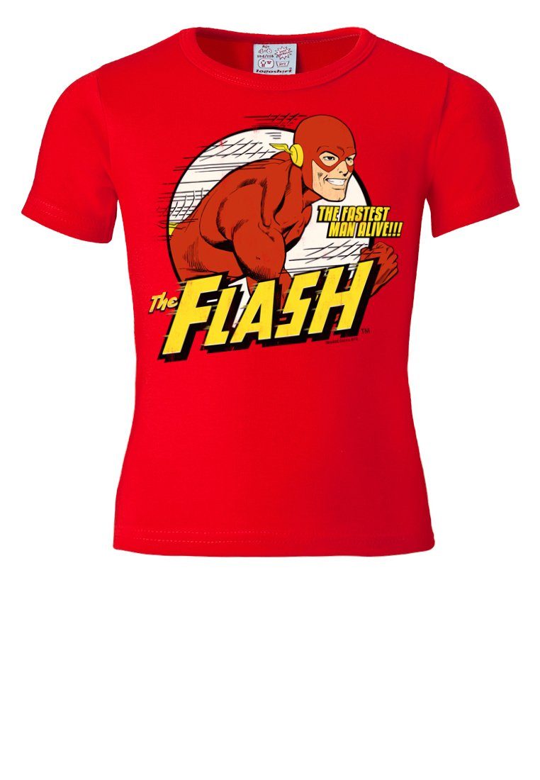 Kinder Kids (Gr. 92 -146) LOGOSHIRT T-Shirt The Fastest Man Alive mit coolem Superhelden-Print