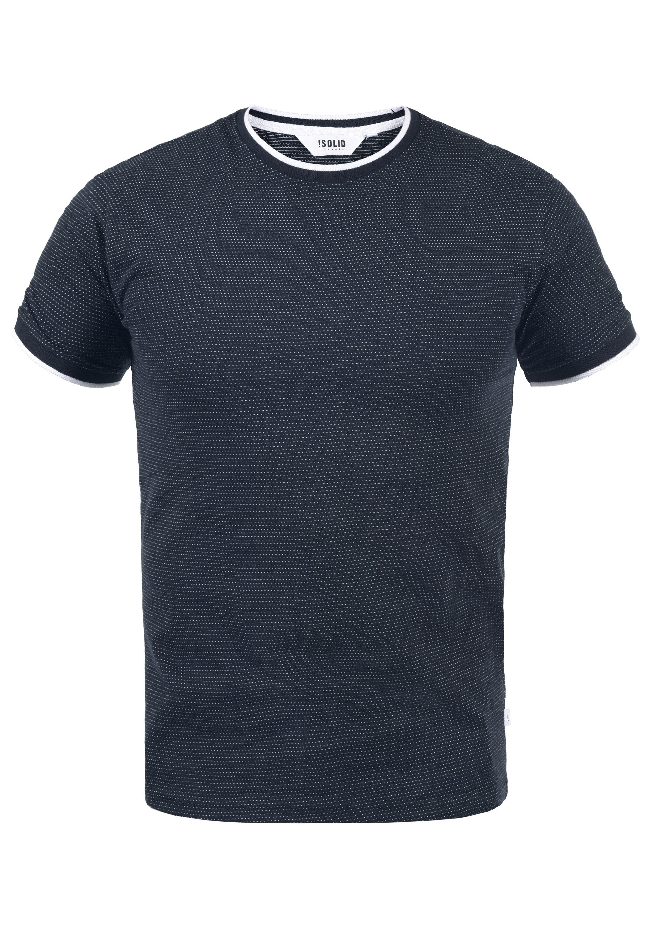 !Solid Rundhalsshirt SDSaul Kurzarmshirt mit All-Over günstig online kaufen