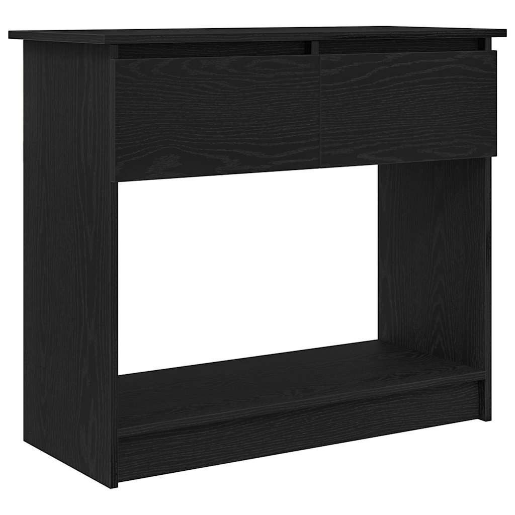 vidaXL Beistelltisch Konsolentisch mit Schubladen Schwarz 85,5x38,5x74,5 cm (1-St)