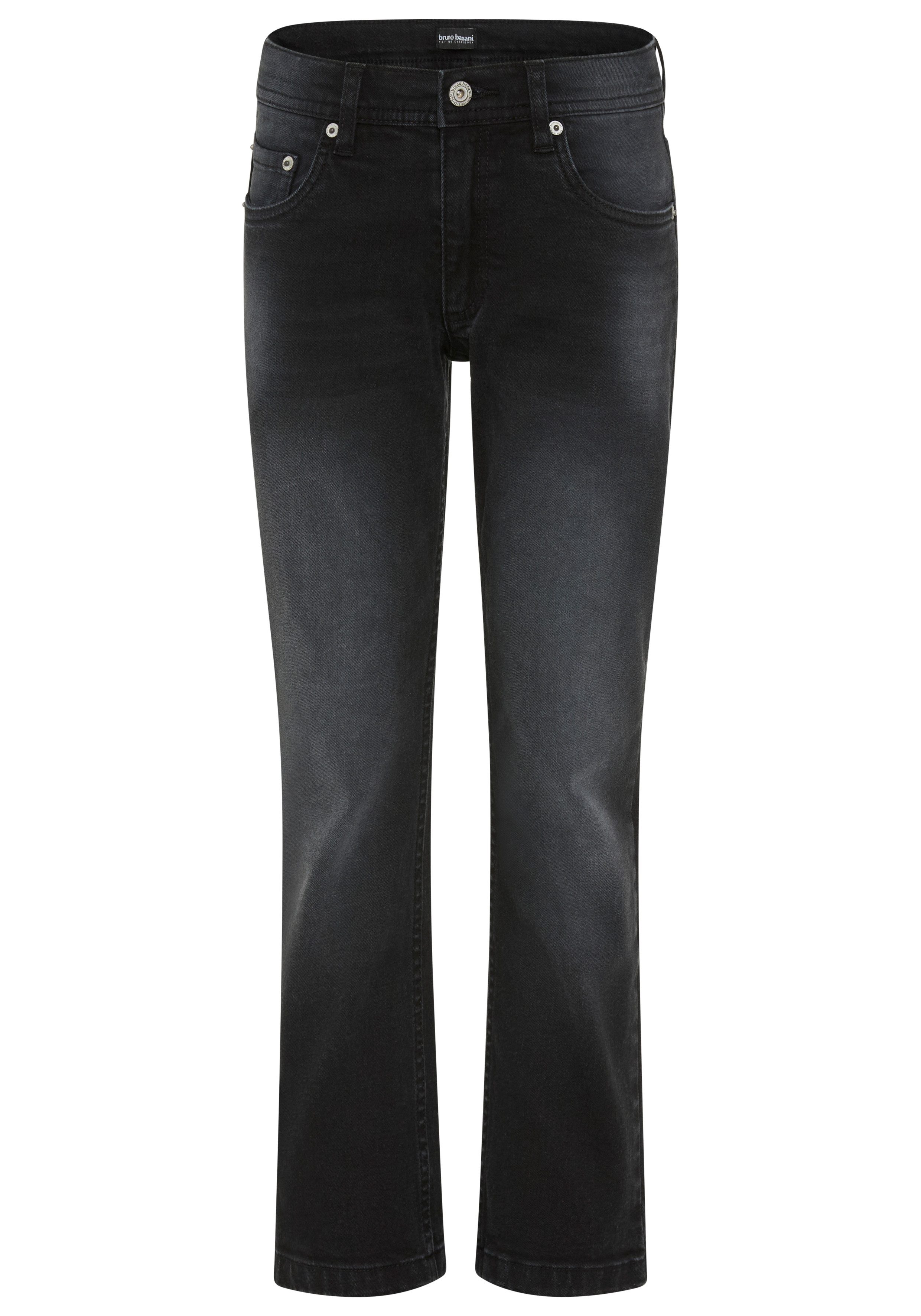 Straight-Jeans Gerade Stretchjeans mit modischer Stickerei auf Po-Tasche, für Jungen
