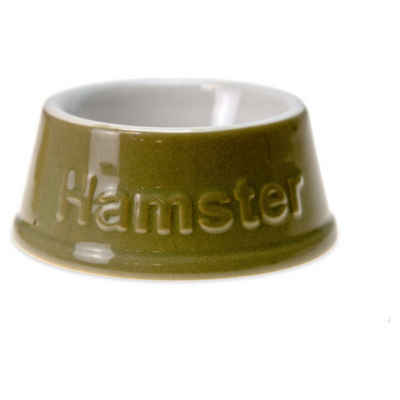 Karlie Futterbehälter Nagernapf Keramik, Maße: 9 x 9 x 4,5 cm / Fassungsvermögen: 50 ml / für: Hamster