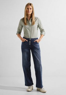 Cecil Weite Jeans Jeanshose Style Neele Blue Black Culotte Style