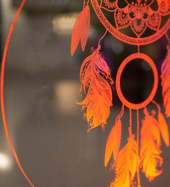 Geschenkelampe LED Nachttischlampe Traumfänger Dreamcatcher 3D UV Druck Nachtlicht, Leuchte 7 Farben fest integriert, Geburtstagsgeschenk für Freunde, Mädchen, Jungen, Partner, Mama, Oma