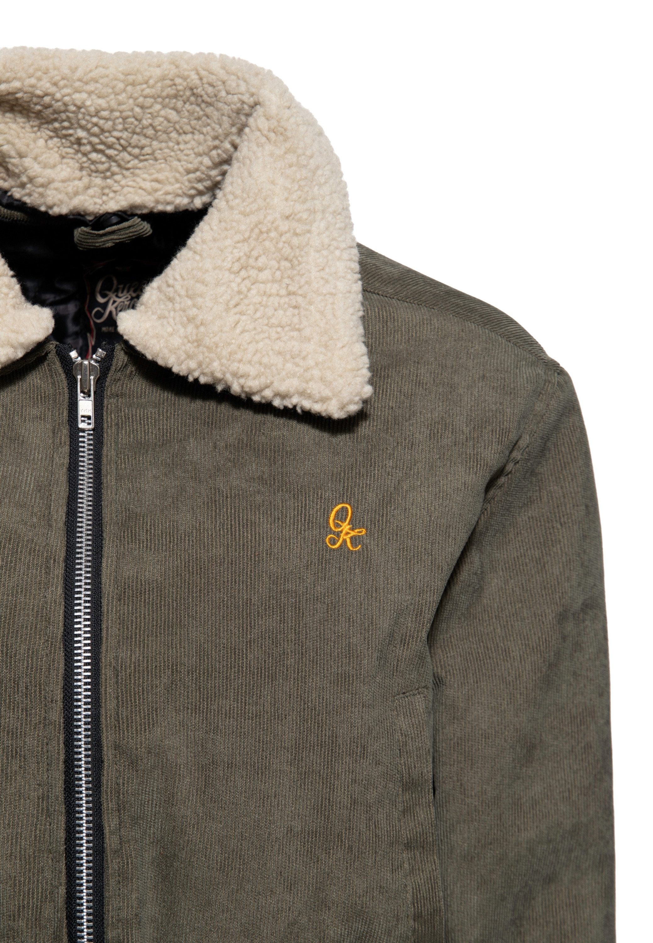 QueenKerosin Winterjacke QK (1-St) mit Sherpa-Kragen