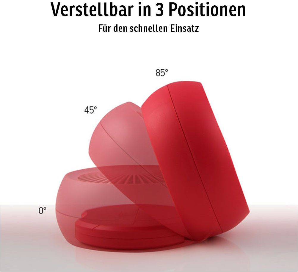 Sonnenkönig Tischventilator Dinky rot, Leistung 4x günstig online kaufen