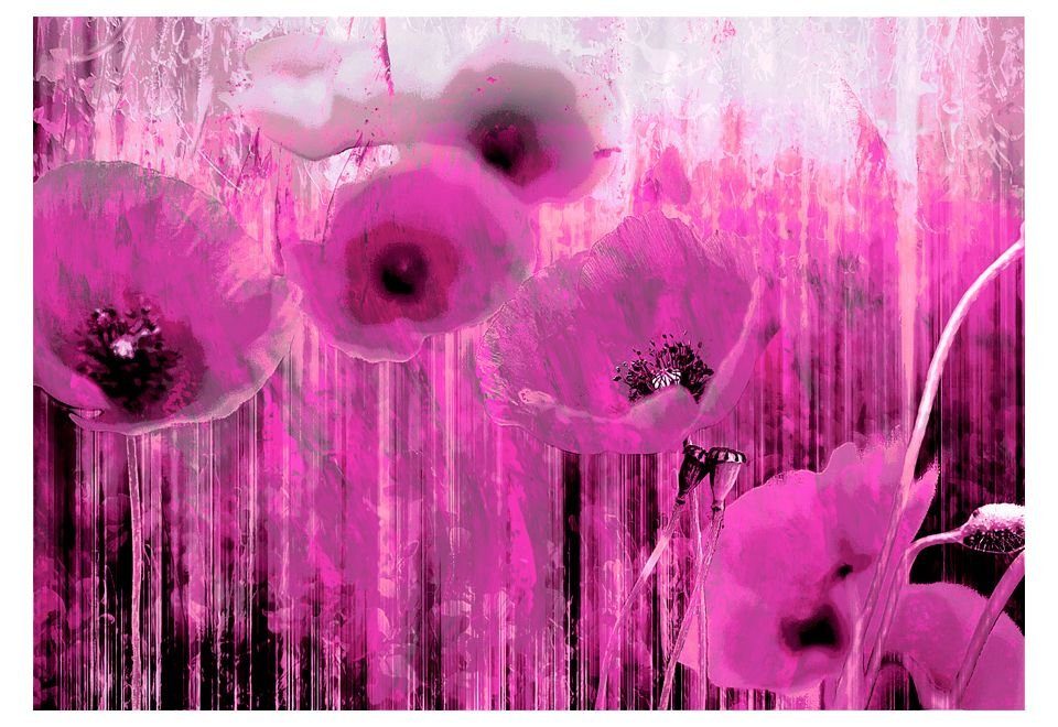 m, Tapete Vliestapete KUNSTLOFT 1x0.7 halb-matt, lichtbeständige Design madness Pink