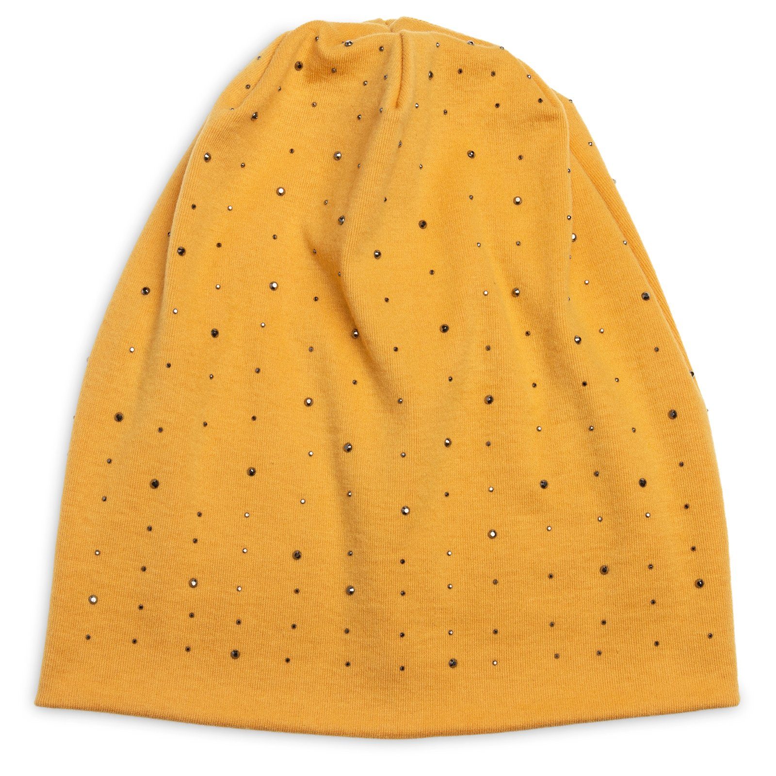 Caspar Beanie MU137 Beanie Mütze mit Strass und warmem Flanell Stoff günstig online kaufen