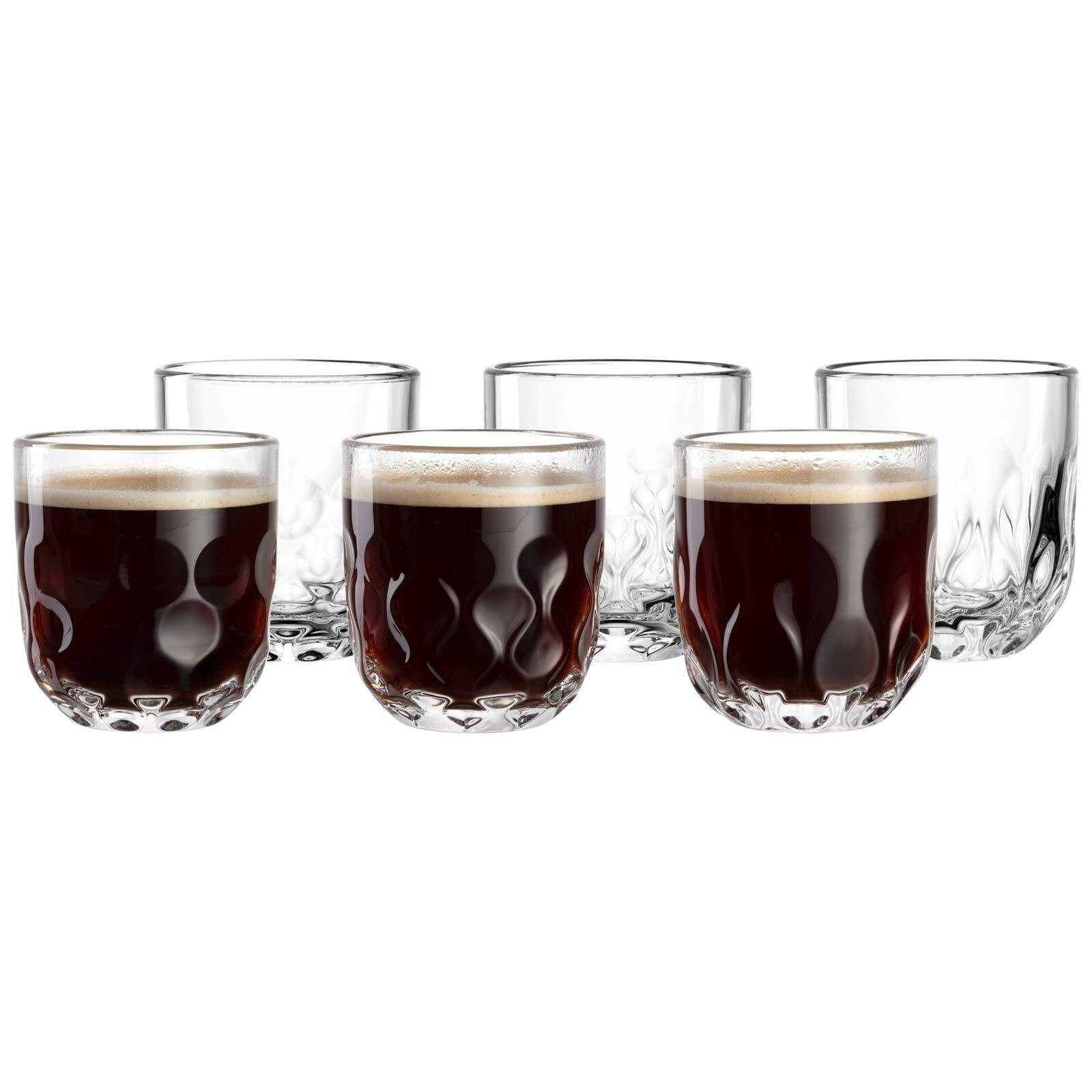 Latte-Macchiato-Glas Gocce Kaffeegläser-Set (1/2/3) 220 ml 6er Set