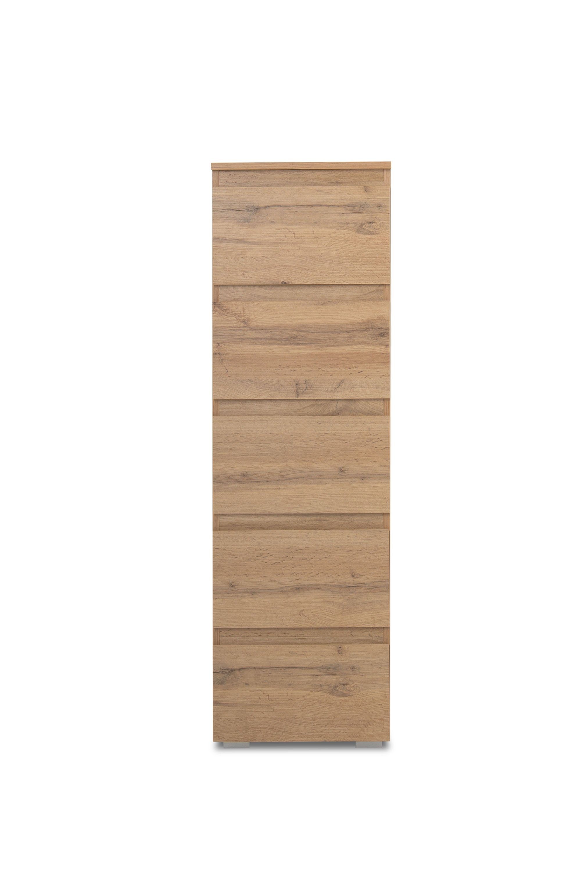 Newroom Kommode Dekor Honig Eiche 40 cm, Sideboard Honig Eiche Modern Landhaus Skandinavisches Design