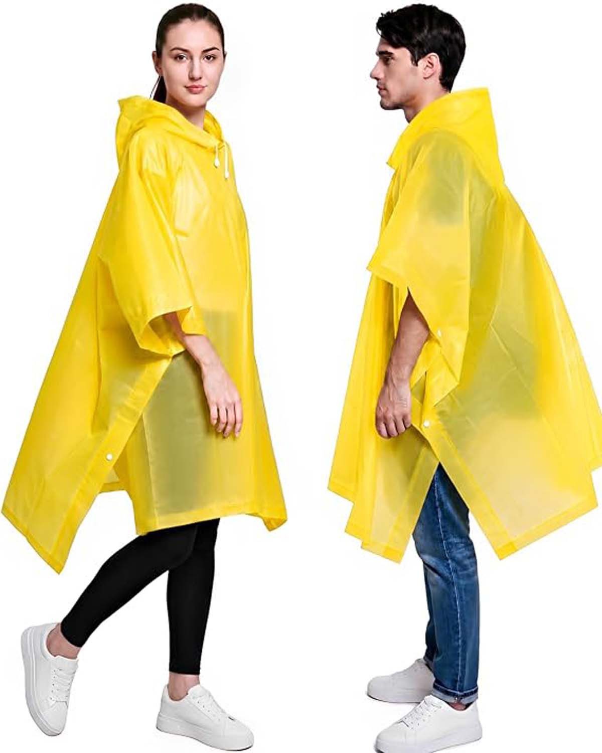 Coonoor Regenponcho 1 Stück Wasserdichter EVA Regenponcho für Erwachsene Unisex