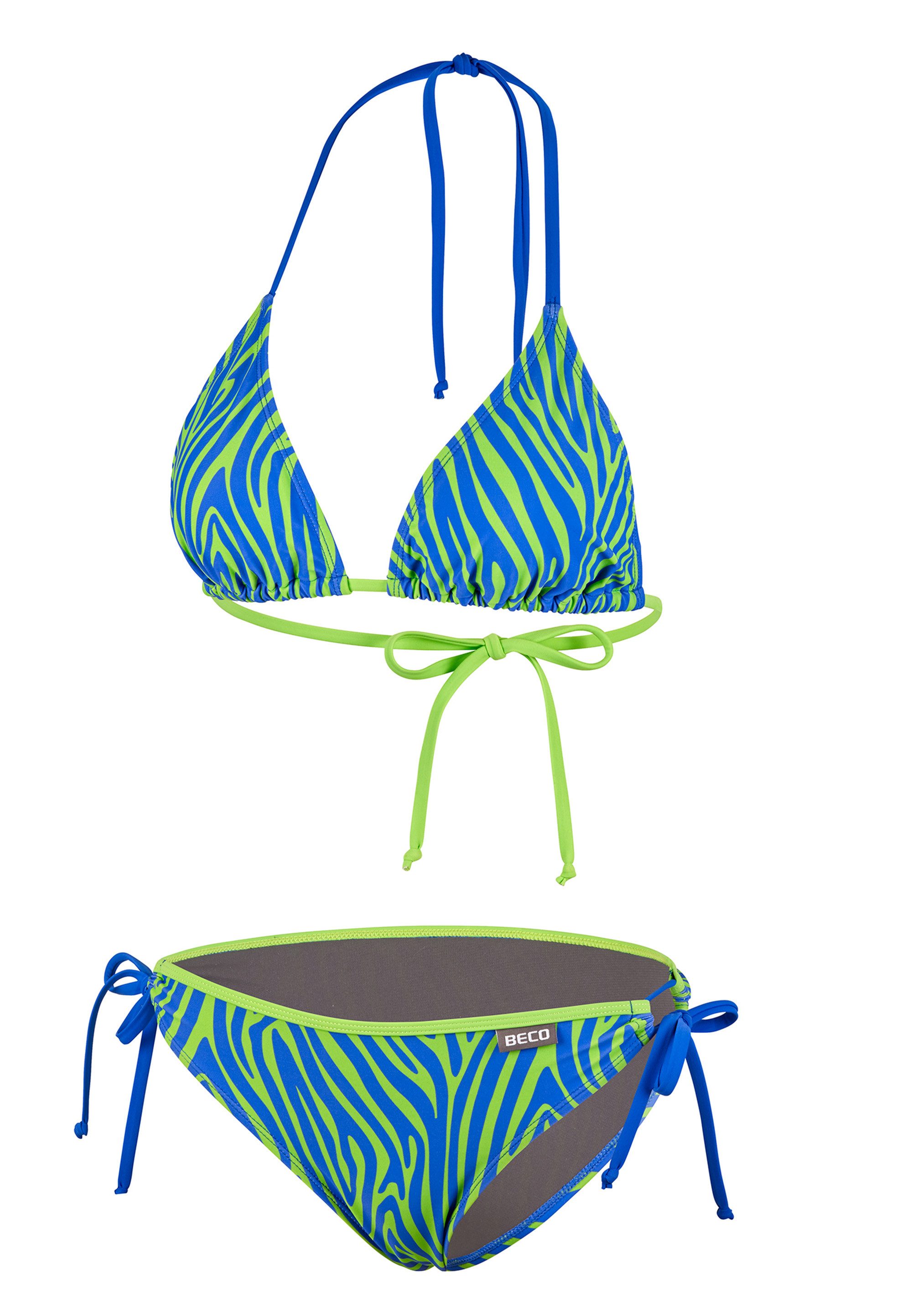 Beco Beermann Triangel-Bikini-Top Zebra Vibes (2-St), mit stylischen Farbakzenten