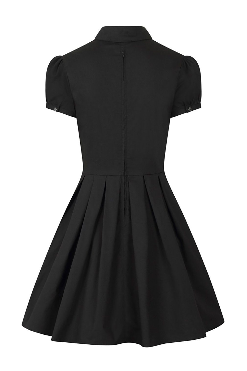 Hell Bunny A-Linien-Kleid Samara Ouija Knopf Applikation Gothic Dress