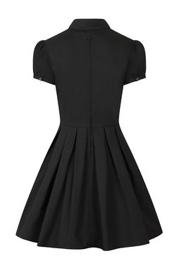 Hell Bunny A-Linien-Kleid Samara Dress Gothic Ouija Knopf Applikation