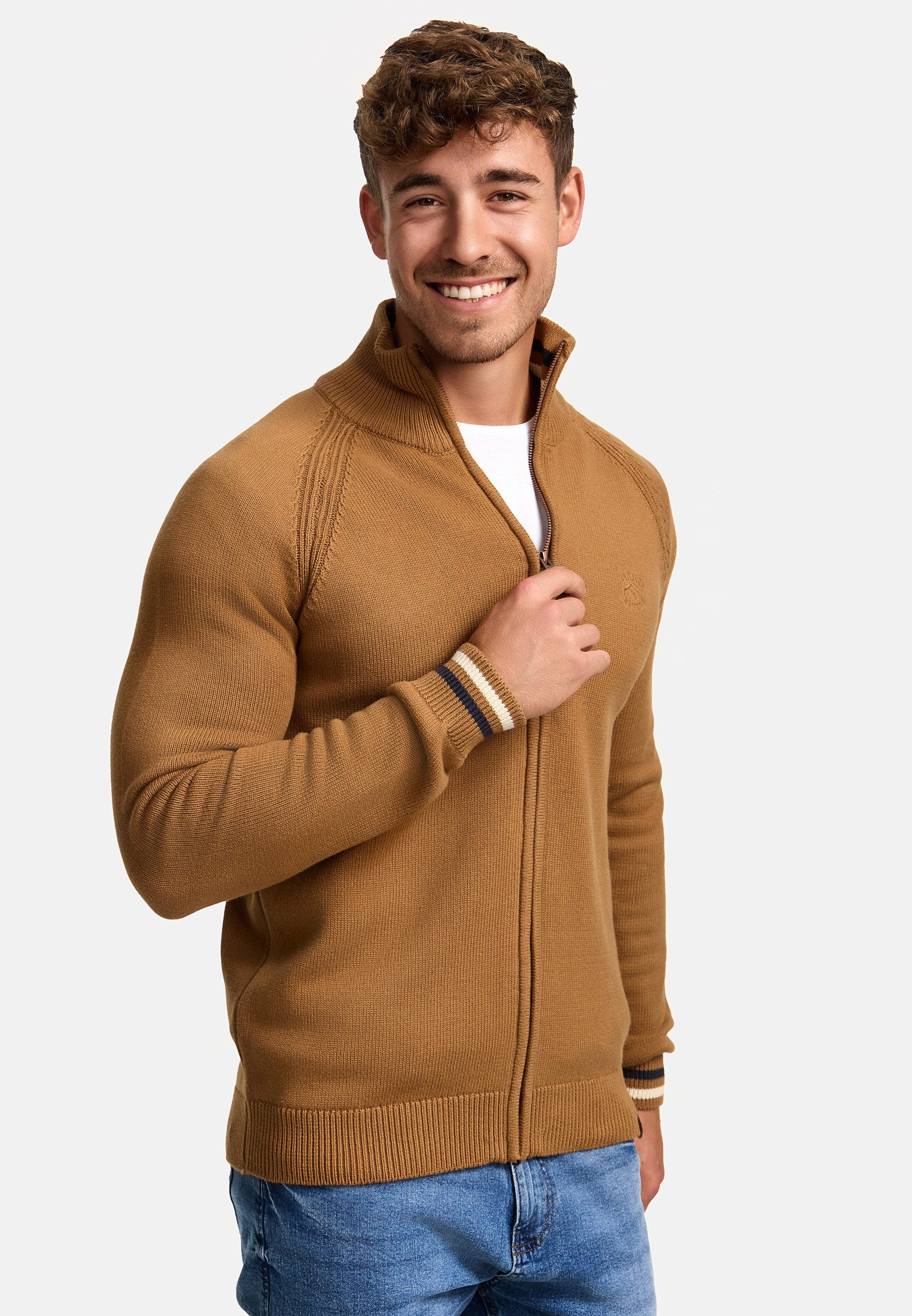 Indicode Strickjacke Herren INArutemia Herrenstrickjacke