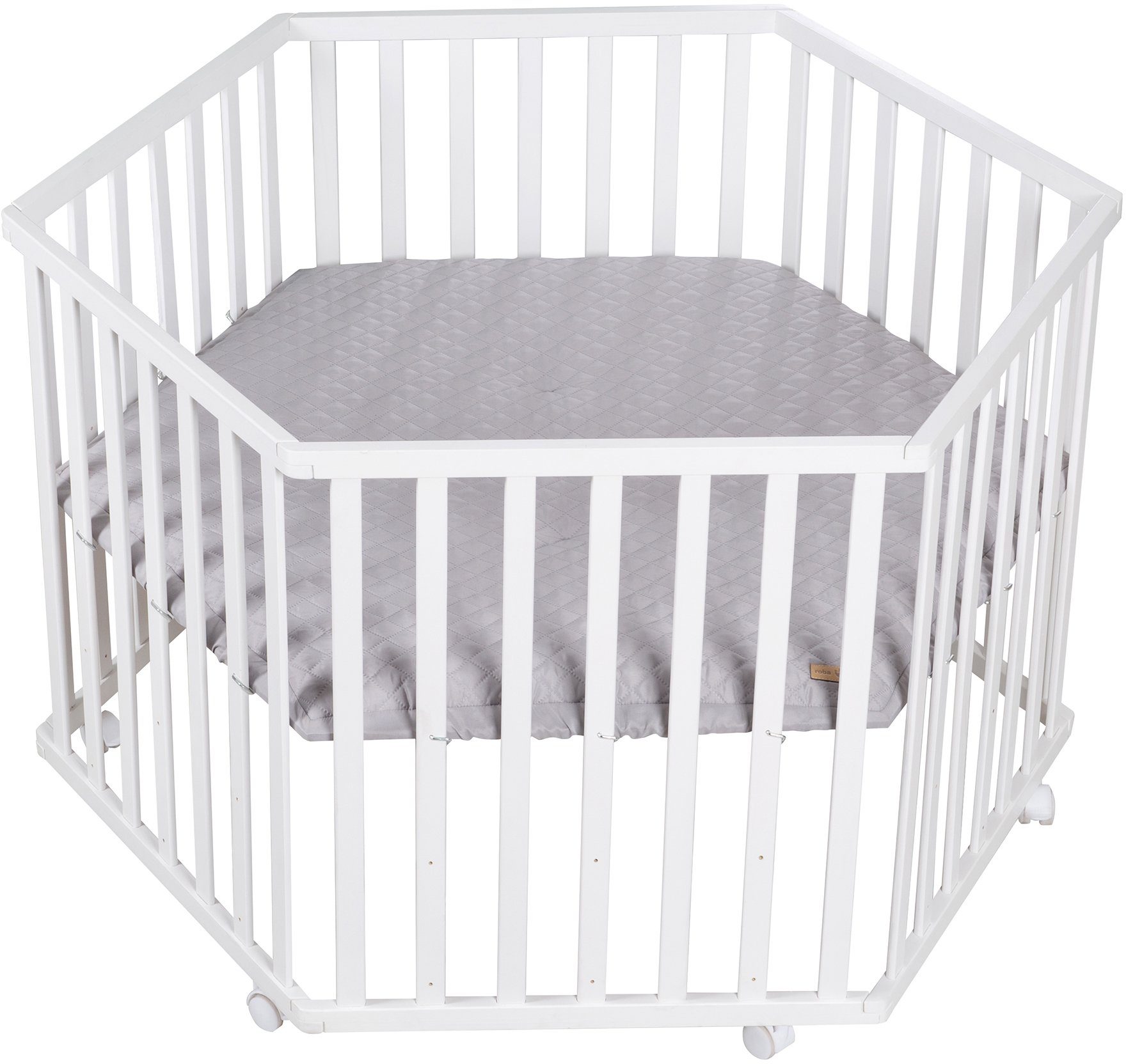roba® Laufgitter Style weiß, 6-eckig, mit günstig online kaufen