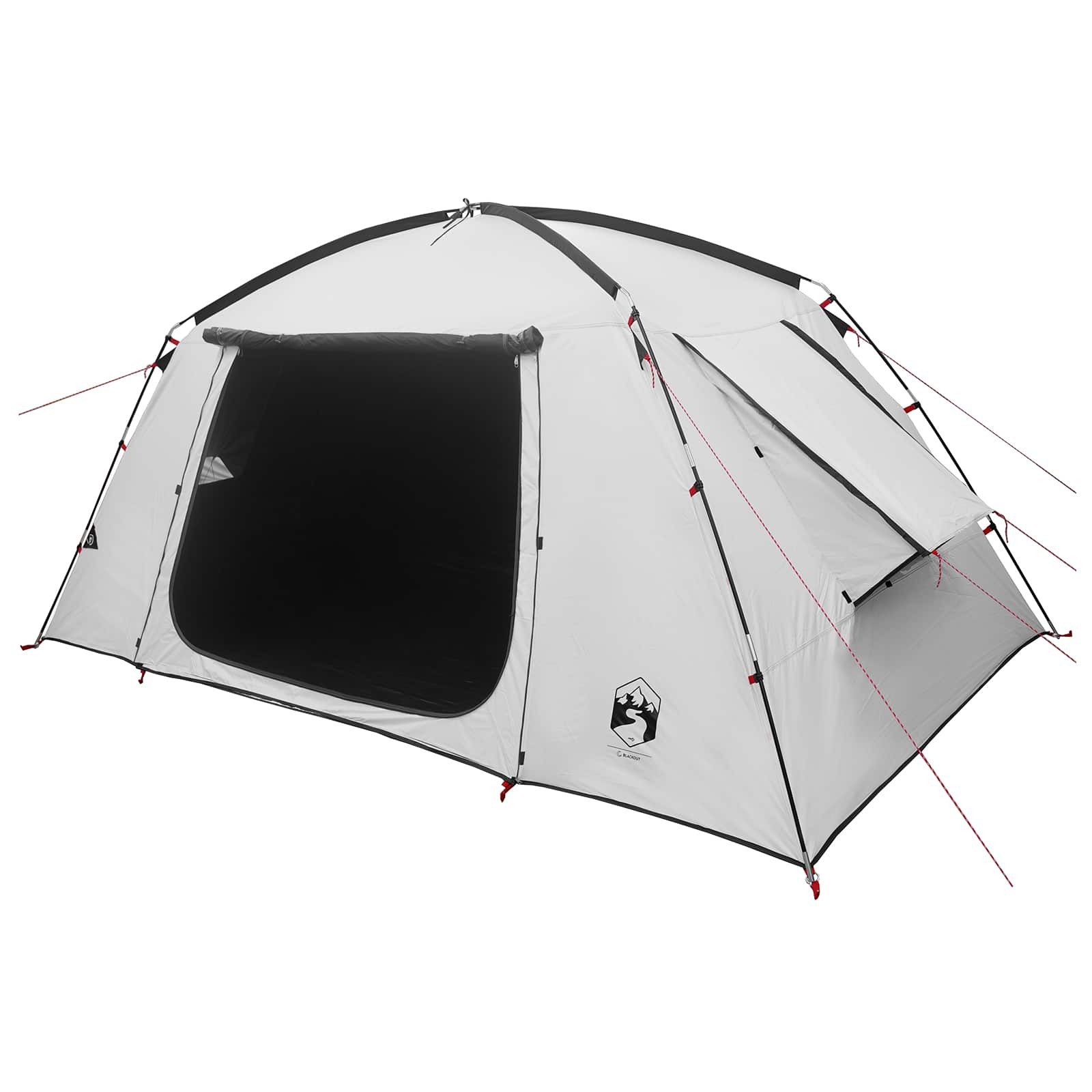 Kuppelzelt Hütten-Zelt mit Dach Weiß Blackout 400 x 210 x 180 cm Polyester